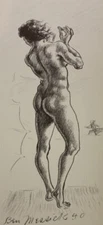 BEN MESSICK (1891-1981) “Figure” Lithograph, 1940