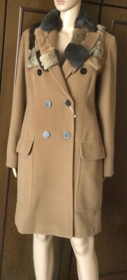 Wool beaver coat Weekend Max Mara Woman, camel color size IT 42 DE 38 US 8 GB 10