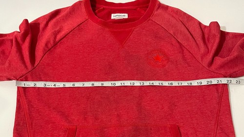 Converse All Star Mens Y2k Red Casual Long Sleeve Crew Neck Sweater Size Large - Picture 7 of 11