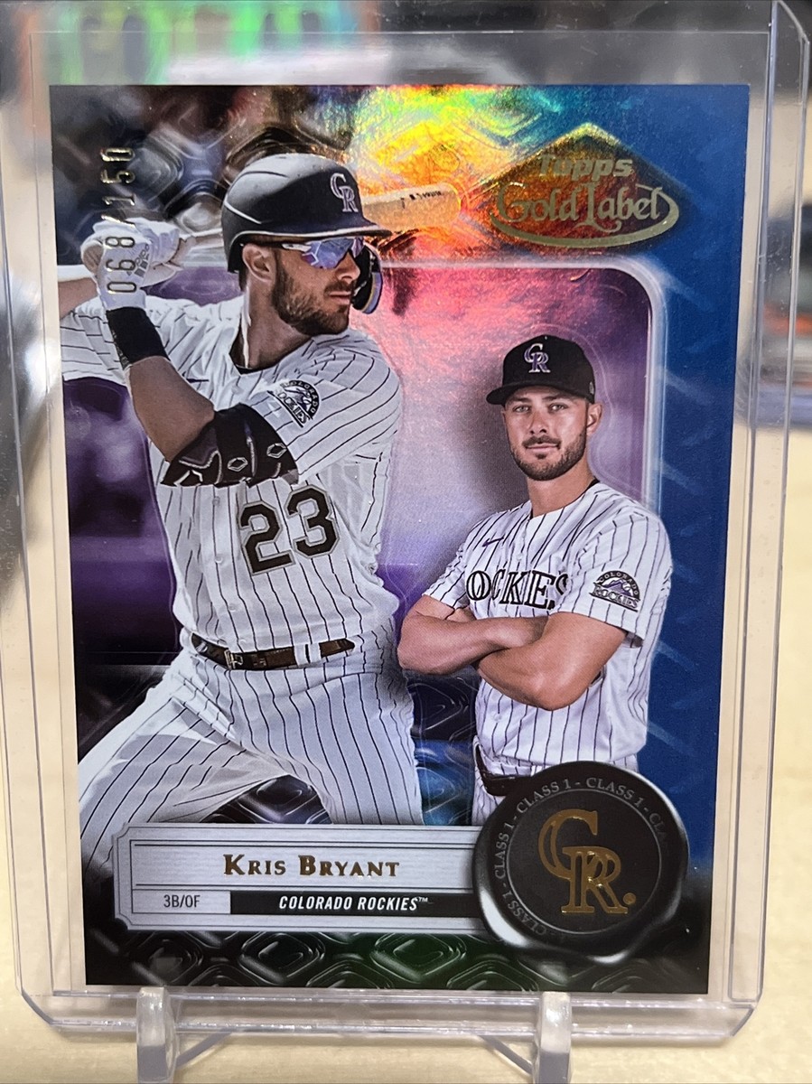 2022 Topps Gold Label Kris Bryant Class 1 Blue Parallel /150 #36