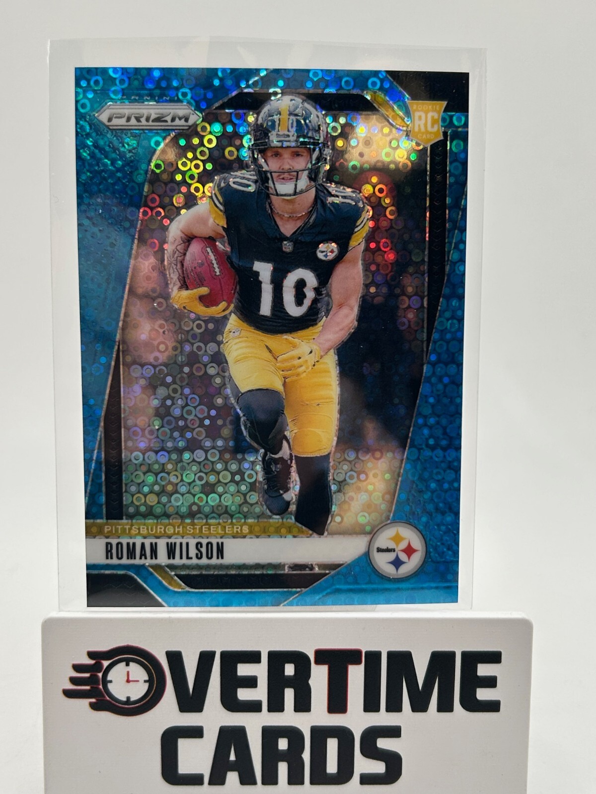 2024 Panini Prizm - Rookies Roman Wilson #384 Light Blue Disco Prizm /99