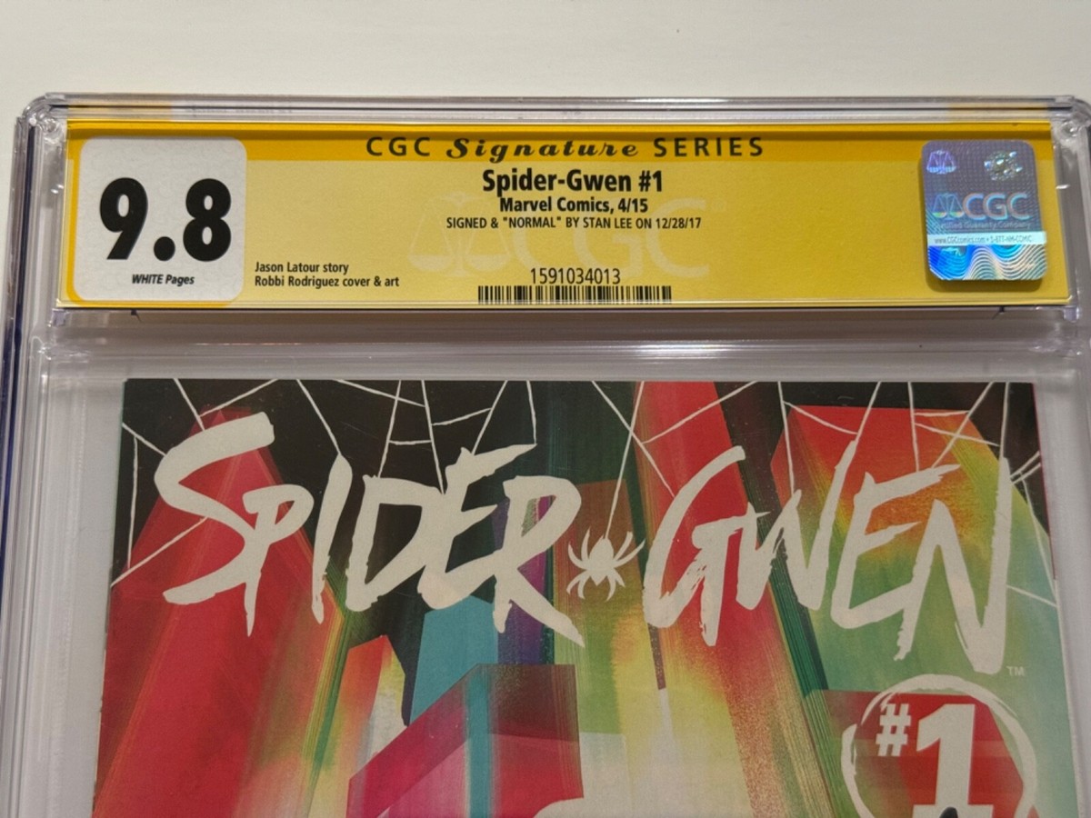 SPIDER-GWEN #1 CGC SS 9.8 STAN LEE SIGNED & INSCRIBED “NORMAL” | eBay