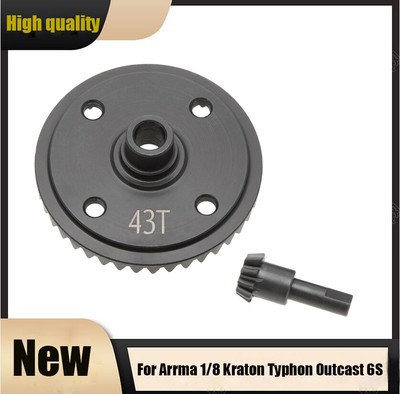 Diff Main Gear 43T For Arrma 1/8 Kraton Typhon Outcast 6S 1/7 Fireteam 6S BLX HU