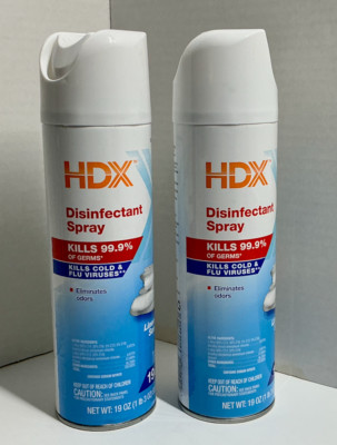 HDX Disinfectant Spray Kills 99.9% Of Germs, Kills Cold & Flu Viruses - 2 Pack
