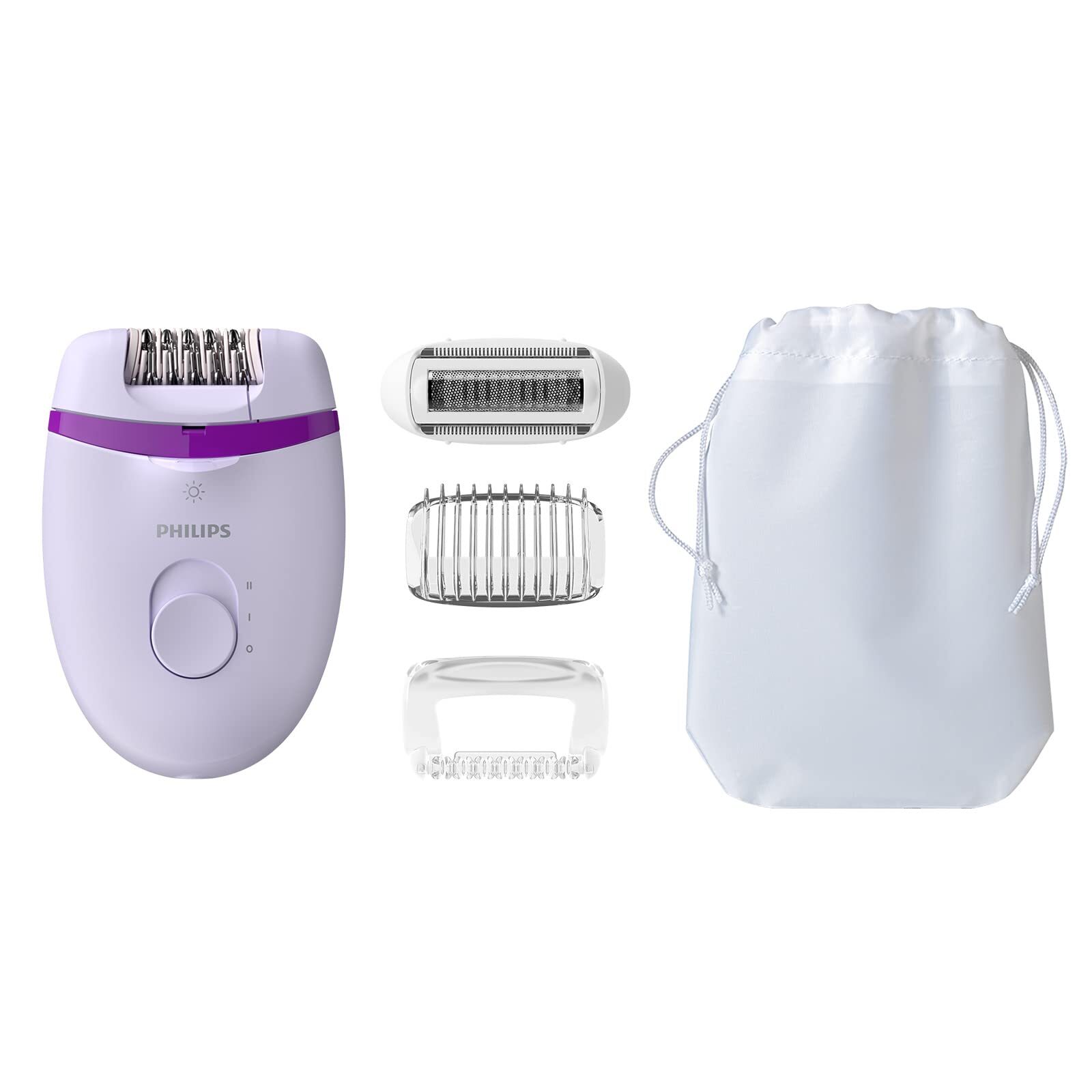 Epilatore Philips BRE275/30 Satinelle con Opti-Light e 4 Accessori
