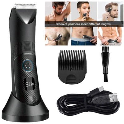 Ball Trimmer for Men Manscape Pubic Hair Waterproof Electric Groin Body Shaver
