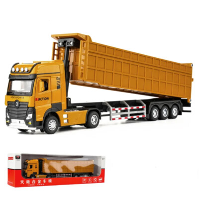 Heavy Tipper Truck Model Diecast Metal Toy Slag Coal Mine Transport Vehicle