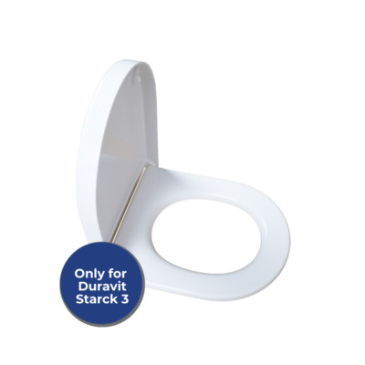 WC Sitz für Duravit Starck 3 Klobrille Klodeckel Absenkautomatik weiß abnehmbar