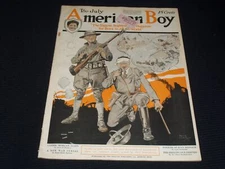 1918 JULY THE AMERICAN BOY MAGAZINE NICE ILLUSTRATED COVER - E 2397