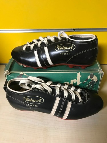 SCARPE Valsport CALCIO 41 NERE VINTAGE DA COLLEZIONE \