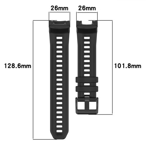 Silikon Armband für Garmin Instinct 3 / Solar /Amoled 50mm Band Watch Strap 26mm - Picture 8 of 37