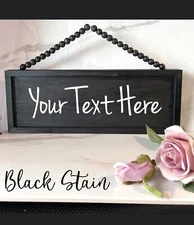 Custom Door Sign, Personalized Door Hanger, Reversible Door Sign, Wood Sign