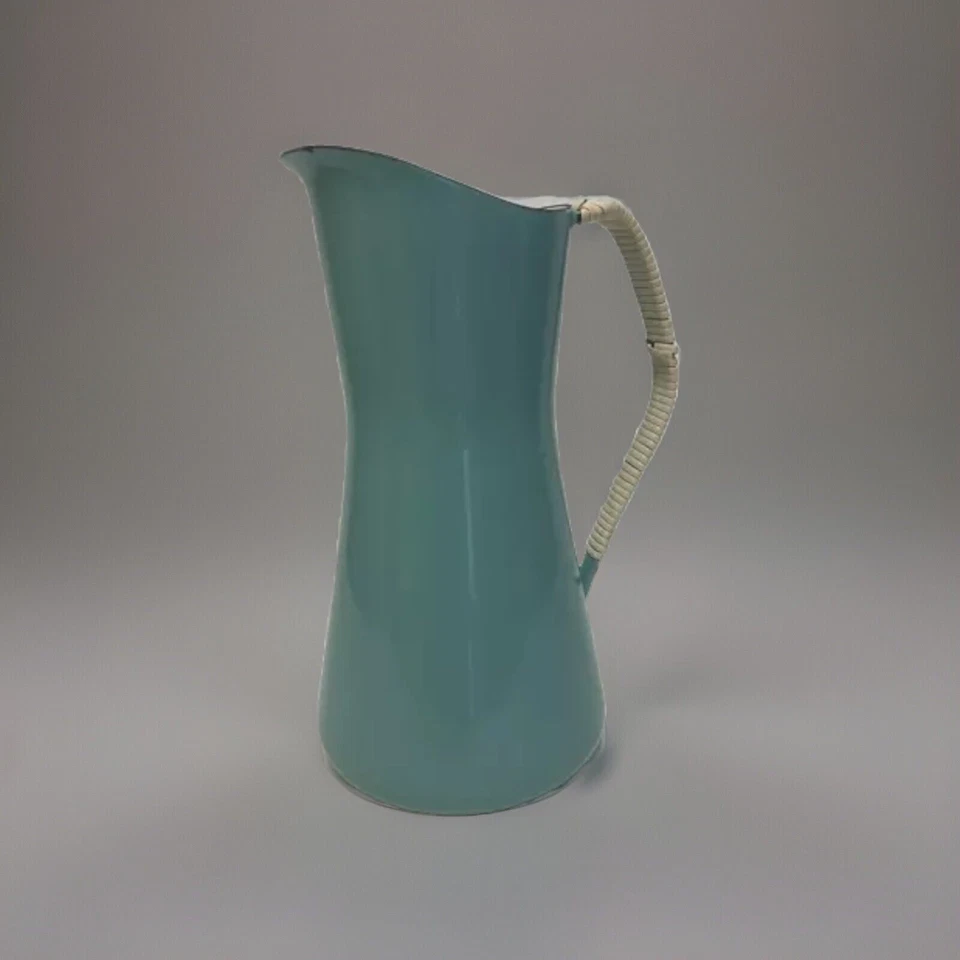 MCM Dansk Kobenstyle Jarra Esmaltada Azul Turquesa Mango Envuelto Quistgaard 8’ Foto 2 de 4