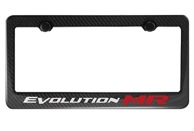 Carbon Fiber License Plate Frame for Evolution MR, Evo MR (Fit Front Only)