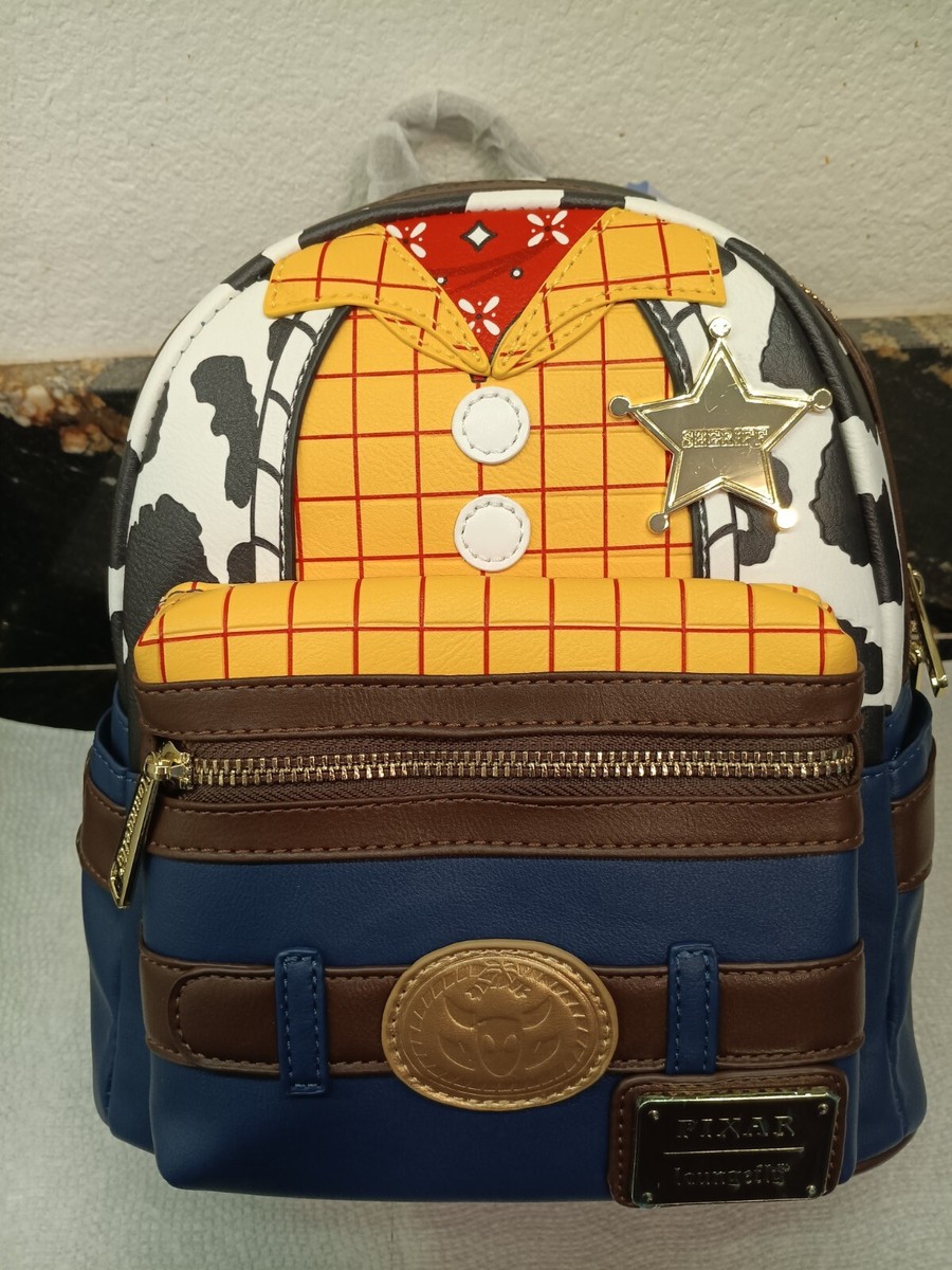 Loungefly Toy Story Sheriff Woody Cosplay Mini Backpack, NWT | eBay