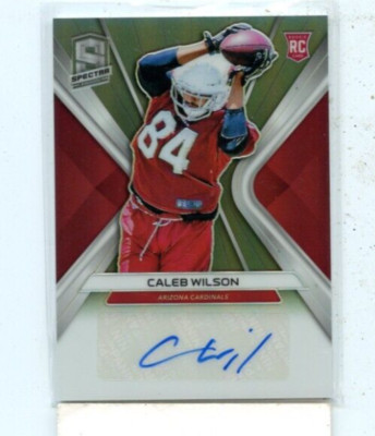 Caleb Wilson 2019 Panini Spectra Silver Rookie Auto Autograph RA-CW #D ...