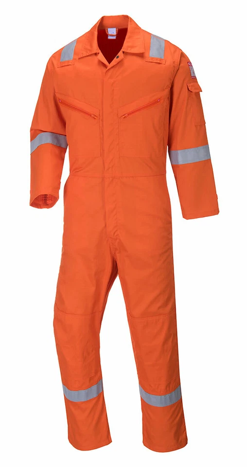 Portwest C814 Iona Cotton Heavy Duty Work Overalls with Reflective Safety Tape - Image 4 of 4