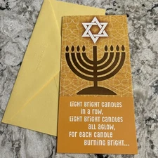 Hanukkah Fun Filled, Money & Gift Card Holder Hallmark Greeting Card