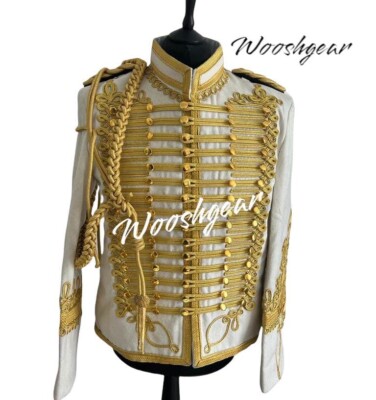 Napoleonischer Husar UK 42R Uniform Militärstil Tunika Pelisse Jimmi Hendrix