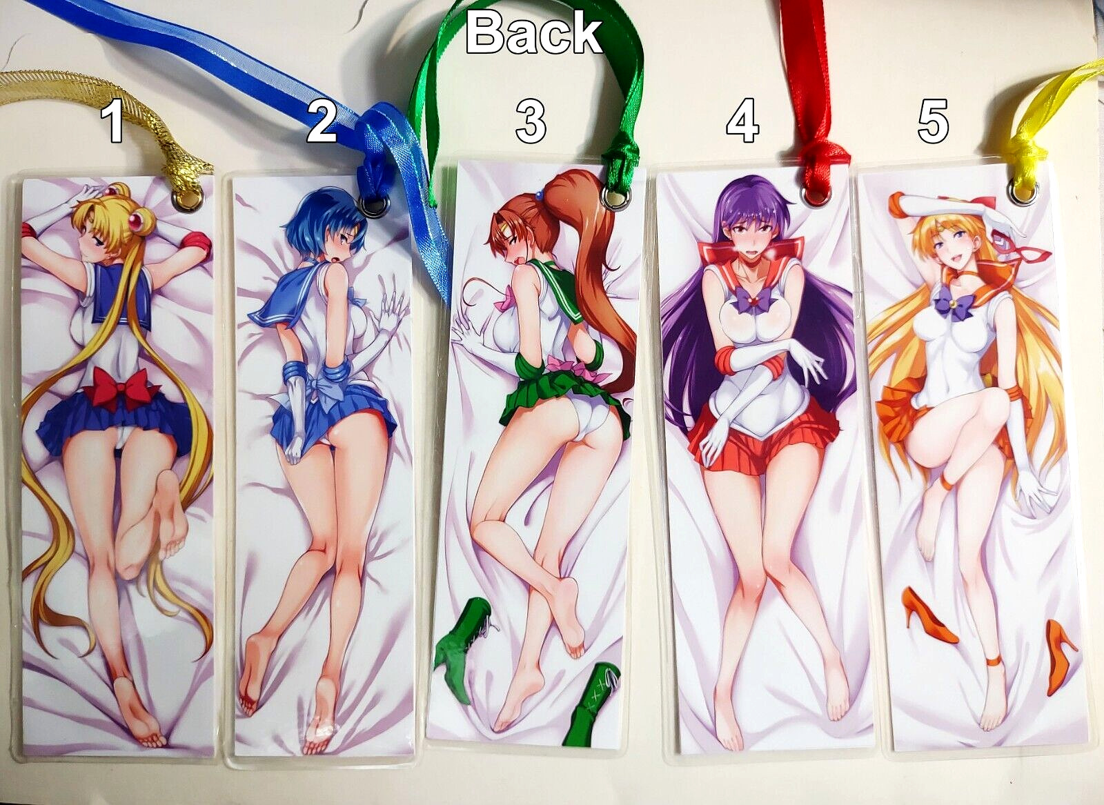 Sailor Moon Anime Bookmark, laminated, handmade, anime manga girl bookmark