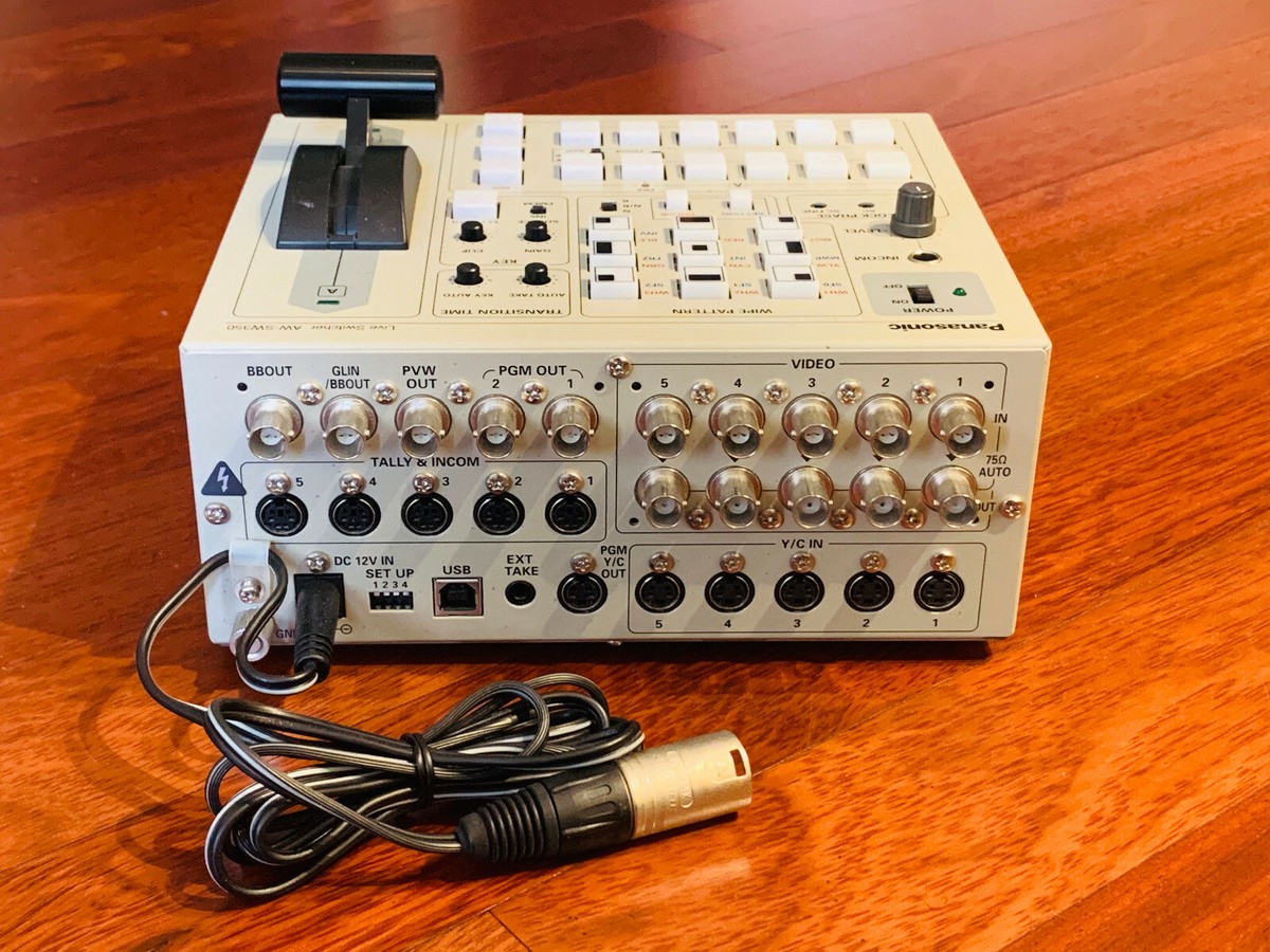 【ジャンク】Panasonic スイッチャー AW-SW350 Panasonic Live Switcher AW-SW350 - 5 Input - NTSC and PAL