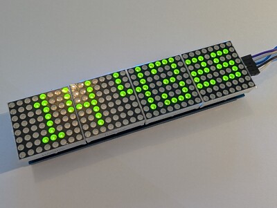 MAX7219 LED Dot Matrix Display Modul in ROT oder BLAU oder GRÜN