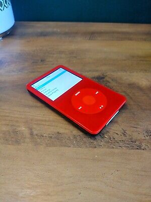 Apple iPod classic 5th generation Red and Black 30gb New Battery And casing