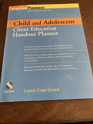 Child and Adolescent Client Education Handout Planner - Paperback