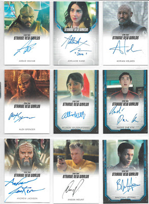 Star Trek: Strange New Worlds Season 2 - Autogramm & Relikt Karten Auswahl NM