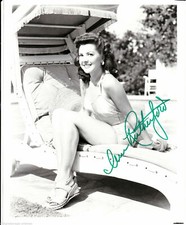ANN RUTHERFORD SIGNED  SCARLETT'S SISTER  8X10 PHOTO GONE WITH THE WIND WITH COA
