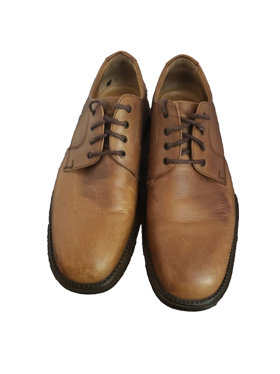 Johnston & Murphy Men Derby Dress Shoes Brown Leather Size  display picture 3
