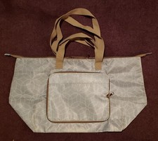 Travel/Tote Bag - DSW Exclusive - Tan/Gray/White - NEW