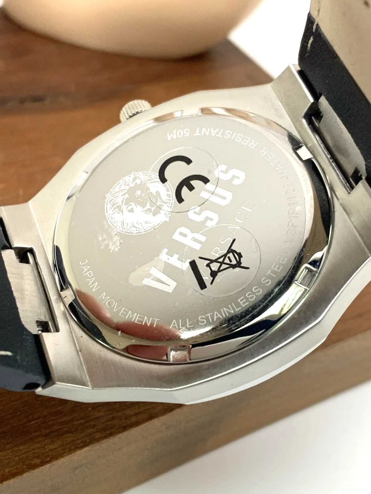 Orologio Uomo Versus by Versace VSP1P1121 Quarzo Quadrante Blu Grigio Argento Pelle 42mm