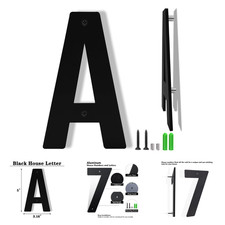 Aluminum House Address Numbers and Letters 4 5 6 8 10 Inches Floating Address