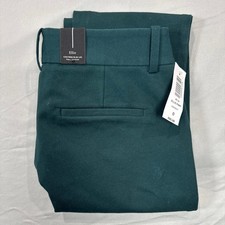 NWT Babaton Ellis Bi Stretch Pants Everest Green Women's 0 Low-Rise Slim Leg