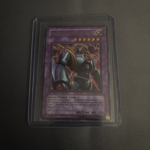 YUGIOH EVIL HERO LIGHTNING GOLEM GLAS-EN039 1ST ULTRA NM - Picture 2 of 3