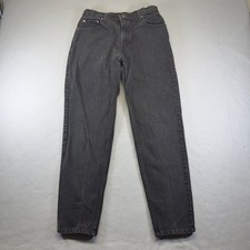 Vintage Levis 505 Jeans 12m Fits 28x30 Black Straight Made In USA 90s