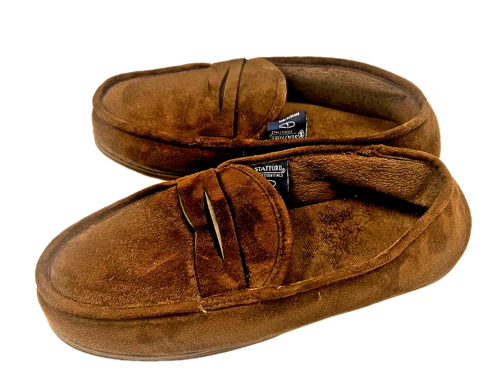 Chinelos masculinos STAFFORD Essentials marrom espuma com memória tamanho L 9,5-10,5 - Imagem 2 de 4