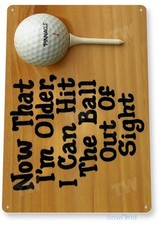 Old Golf Metal Tin Sign - 8x11 Man Cave Home Wall Decor