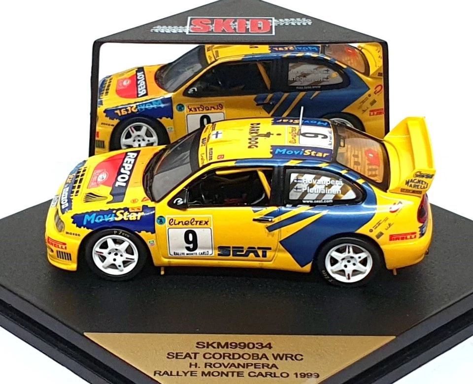 Skid 1/43 Scale SKM99034 - Seat Cordoba WRC #9 Monte Carlo Rally 1999 Rovanpera - Image 3 of 4
