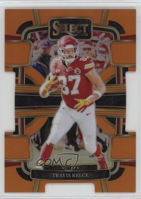 2023 Panini Select Concourse Orange Prizm Die-Cut /499 Travis Kelce #50 1h1
