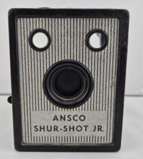 Vintage 1940s Ansco Shur-Shot Jr. Film Box Camera. Shutter Works