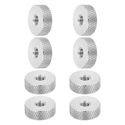 M5x16x5.4mm Flat Knurled Thumb Nuts, Female Thread Type, 8 Pcs