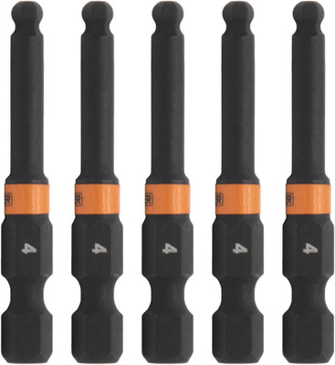 Ball-End Hex 4Mm Impact Driver Bit -  Allen Wrench Drill Hex Bits. 1/4 Quick Rel
