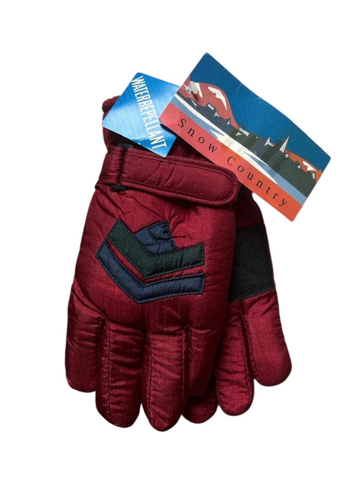 vintage snow country winter gloves womens size large deadstock NWT 90s