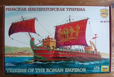 Zvezda 9019 Trireme of the Roman Emperor Römische Galeere 1/72 NEU/OVP 