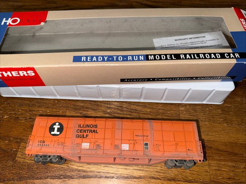 Walthers escala HO 932-7018 Thrall-Door Boxcar Illinois Central #599900 desgastado | Condition: Used