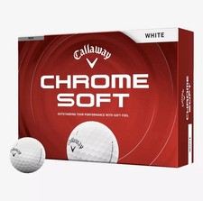 BRAND NEW 2026 Callaway Chrome Soft White Golf Balls One Dozen