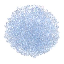 2000Pcs Glass Seed Beads 3mm Mini Glass Seed Spacer Bead Sky Blue