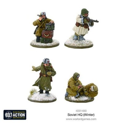 Soviet HQ Winter Bolt Action Tabletop Warlord Games